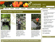 Tablet Screenshot of cheshire-gardens-trust.org.uk